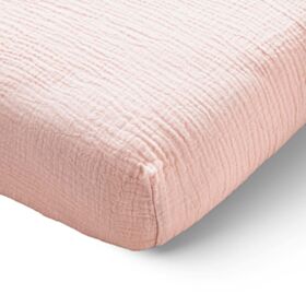 DRAP HOUSSE 40/45 x 90 cm| 100% GAZE DE COTON BIOLOGIQUE | ROSE