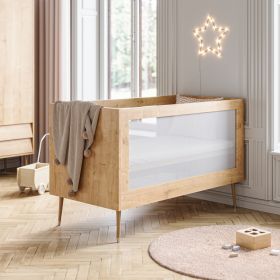 Lit pour bébé évolutif en lit enfant 70X140 cm «Bosque» - Bois
