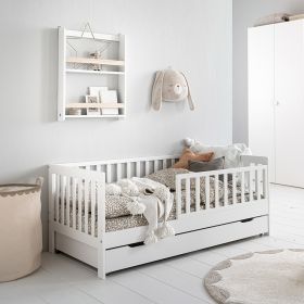 Lit enfant 2 ans «Plume» 70x140, Blanc