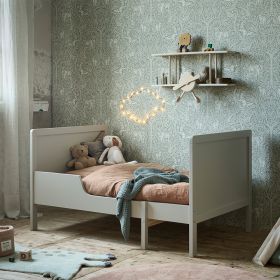 LIT EXTENSIBLE ENFANT «BRUME» | 80 X 140-200 CM | GRIS