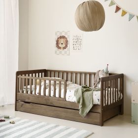 Lit enfant 2 ans «Plume» | 70 x 140 cm | Cocoa