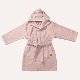 PEIGNOIR ENFANT LICORNE «LARA»| 110 - 122 CM | 5 - 6 ANS | ROSE CLAIR