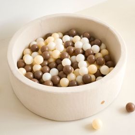 Piscine à balles ronde 90x30 incl. 200 balles | Velours côtelé beige