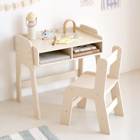 Bureau enfant et sa chaise «Lune» | Beige
