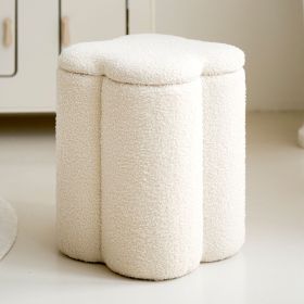 Pouf de rangement «Fleur» | Beige