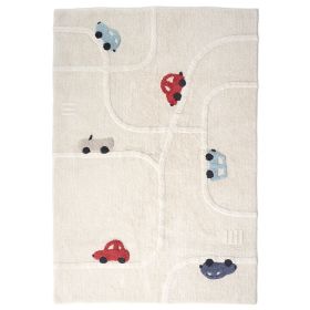 Tapis chambre enfant | Rectangulaire 120 x 170 cm | Voitures