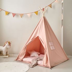 TIPI ENFANT EN TOILE «ÉTÉ» | 158 CM DE HAUT | ROSE