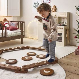 Poutres d'équilibre en bois «Noyer» | Noix