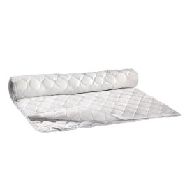 Protège-matelas Matelassé à Fermeture éclair 360° - Lavable, Anti-poussière - Taille 160x200+35 Cm, Blanc
