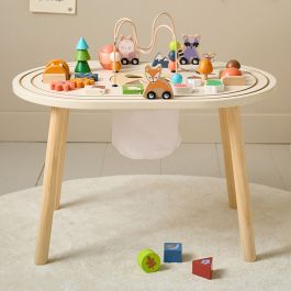Table Éveil Sensoriel Montessori, Table Jeux Éducatif, Jouet Bois, Boulier, Train animaux Magnétique - Jeux d'éveil Table Éveil Sensoriel Montessori, Table Jeux Éducatif, Jouet Bois, Boulier, Train animaux Magnétique - Jeux d'éveil