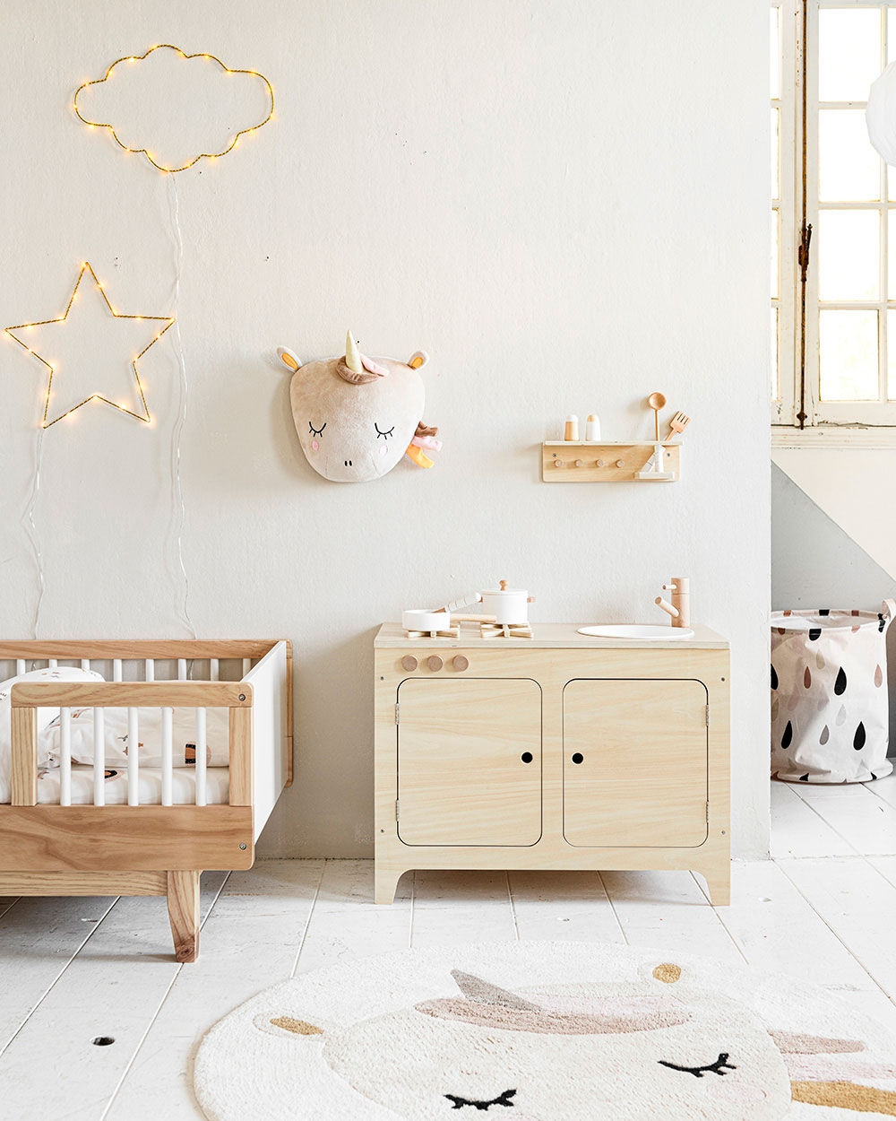 Petite Amélie Applique murale enfant | Décoration lumineuse étoile | Or | Éclairage LED blanc chaud pour chambre bébé (Petite Amélie) - Image 1