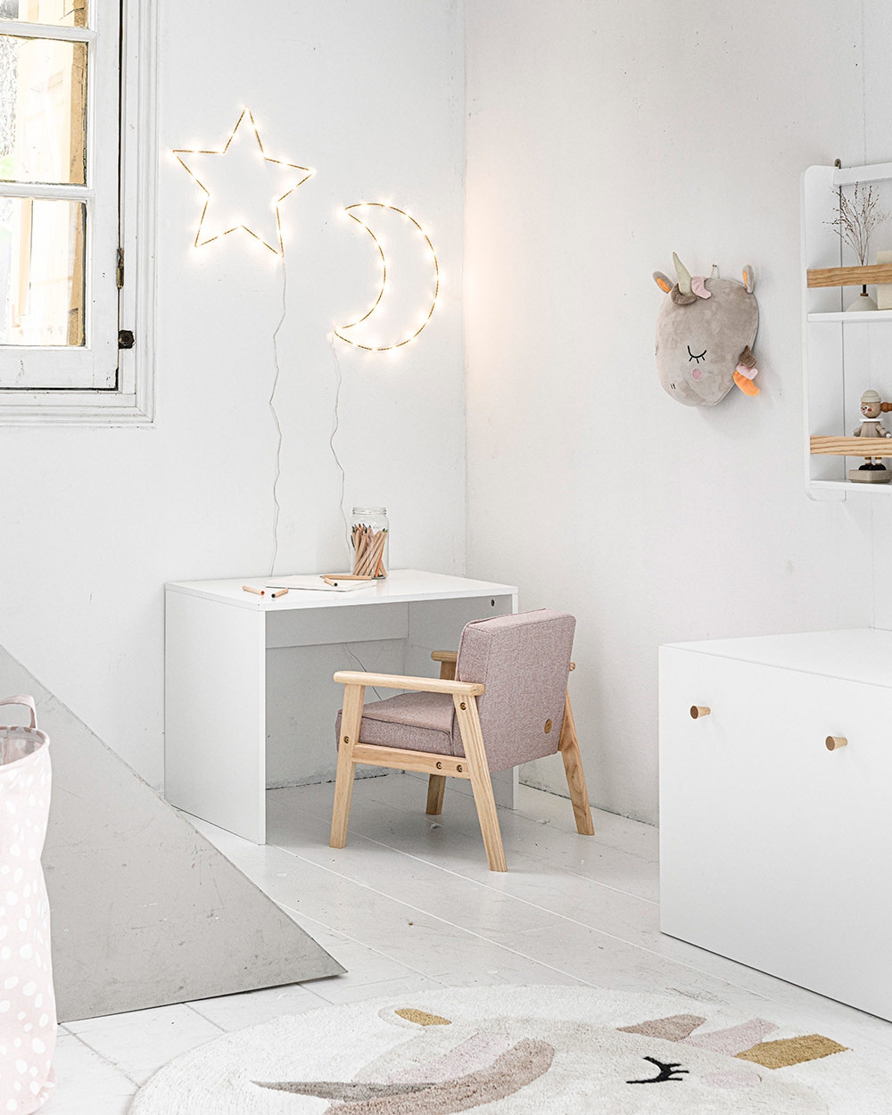 Petite Amélie Applique murale enfant | Décoration lumineuse étoile | Or | Éclairage LED blanc chaud pour chambre bébé (Petite Amélie) - Image 2