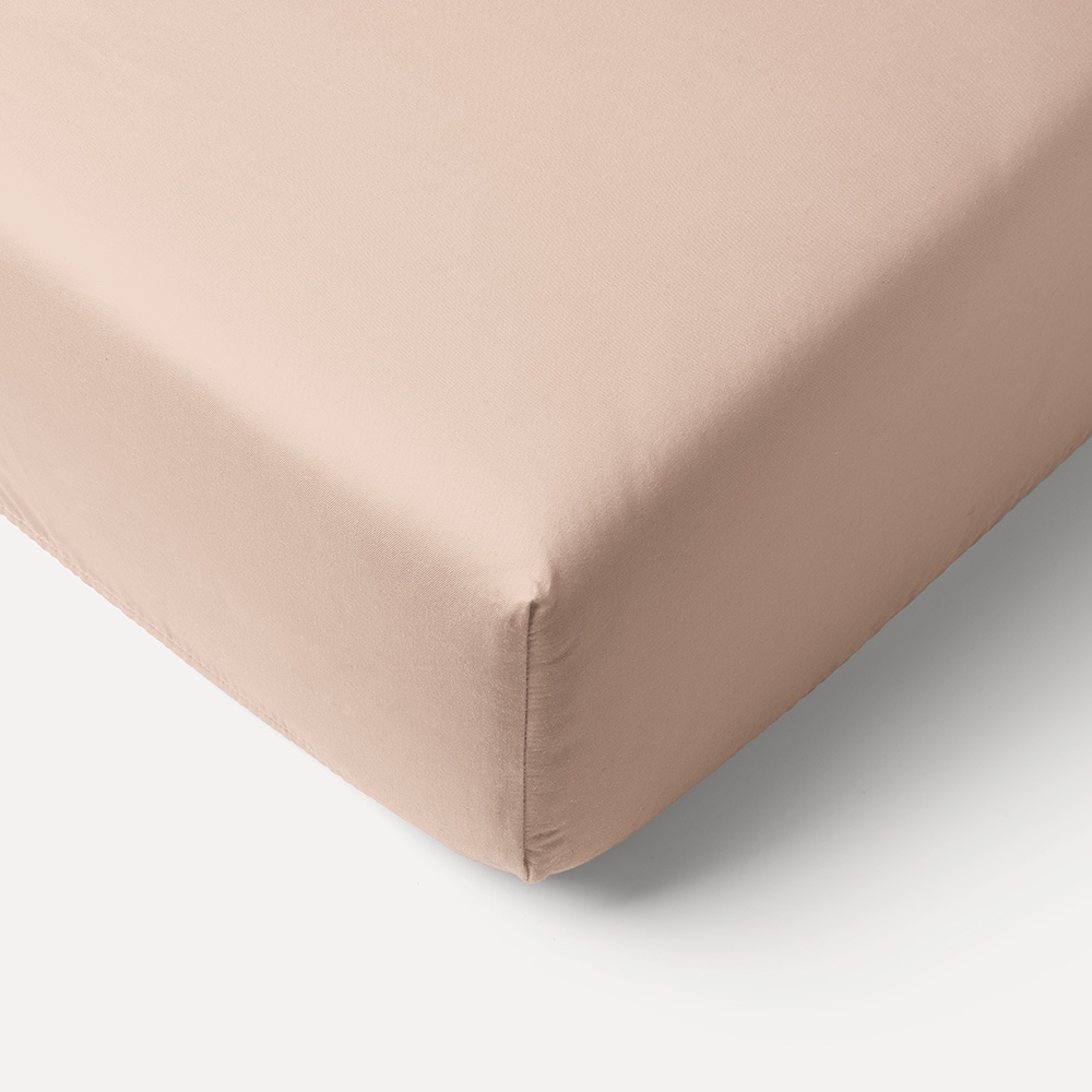 DRAP-HOUSSE EN JERSEY DE COTON BIOLOGIQUE 60 X 120 CM | ROSE POUDRÉ