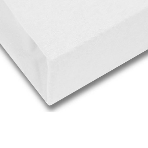Drap housse en coton biologique jersey - Blanc 70x160 cm