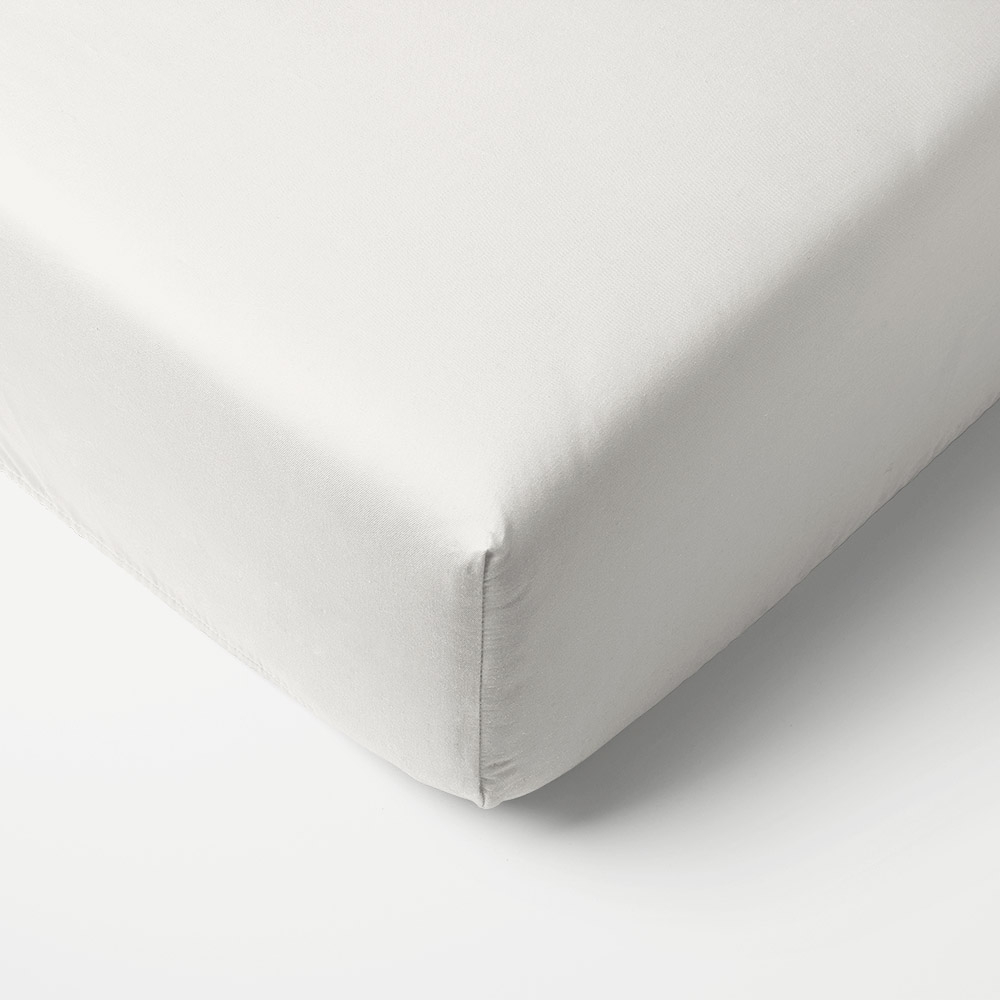 Drap-Housse en Coton Jersey Blanc - pour Matelas…