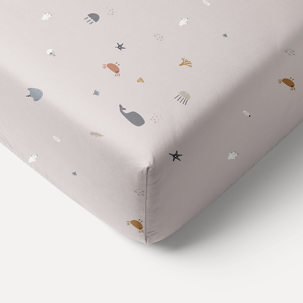 Drap Housse Etoiles en Coton Bio pour lit Bébé - 140 x 70 cm