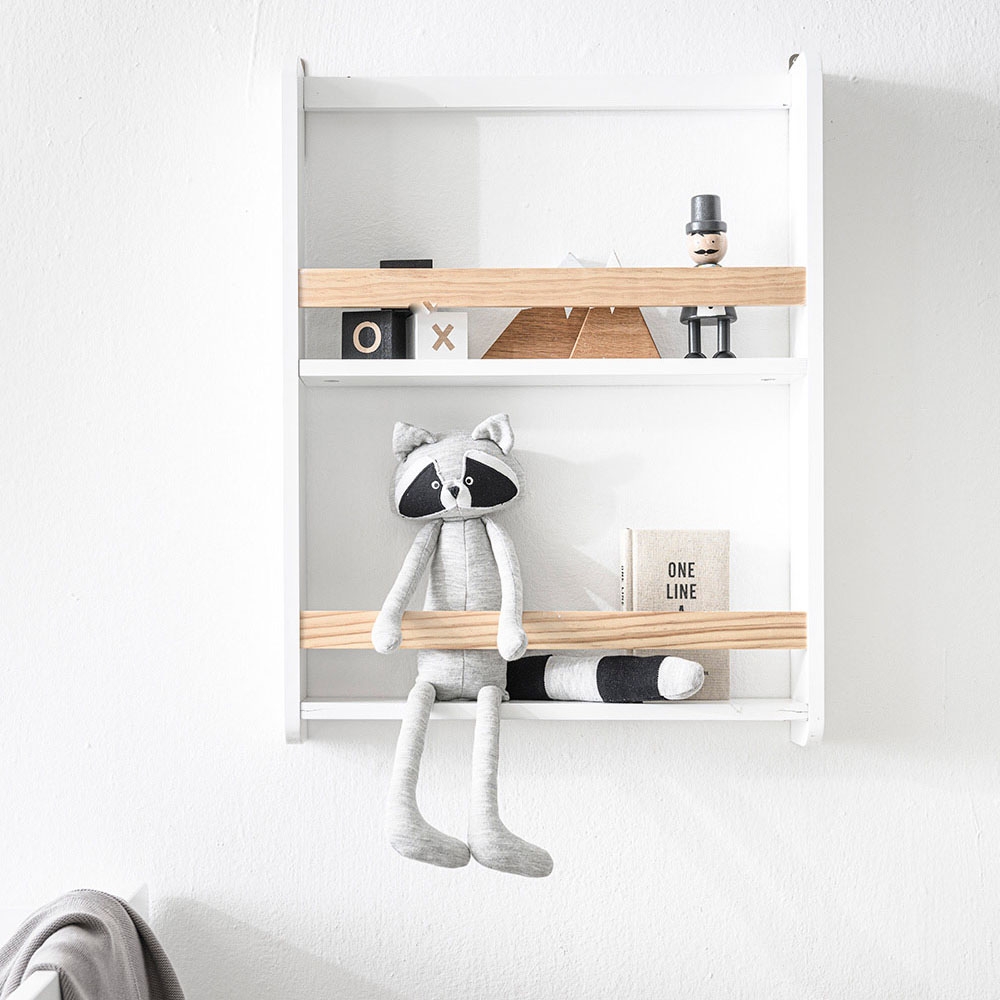 Etagère murale avion chambre enfant, blanc