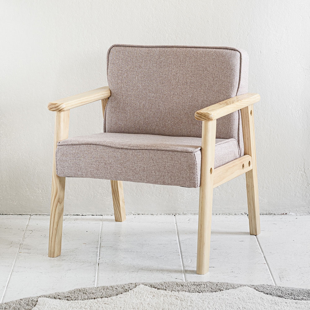 Fauteuil enfant luxe «Retro» | rose