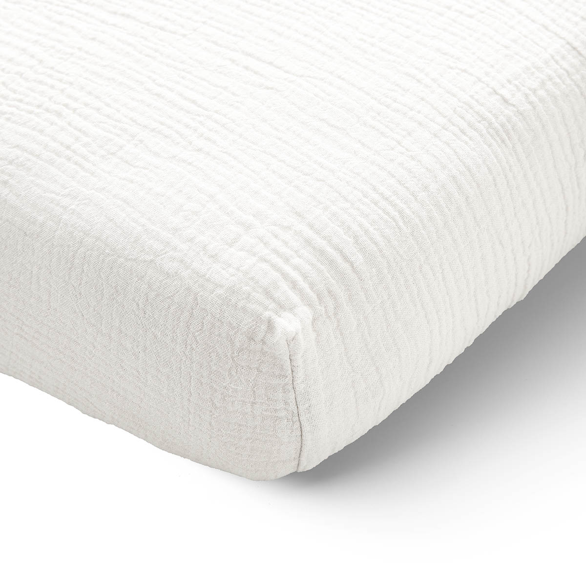 Petite Amélie - Petite Amélie | Drap-housse | Gaze de coton biologique | Blanc | 60x120 cm | Drap de lit respirant et doux pour berceau standard de nouveau-né