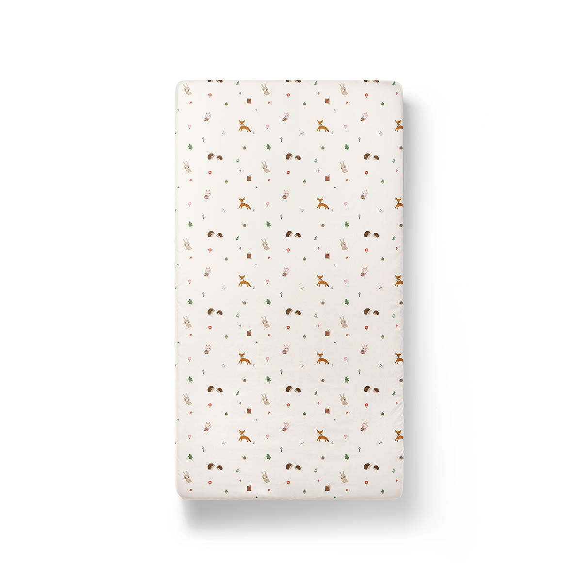 Petite Amélie | Drap-housse enfant Woodland | Coton biologique | Blanc cassé | 70x140 cm | Linge de lit forêt certifié OEKO-TEX et GOTS (Petite Amélie) - Image 2