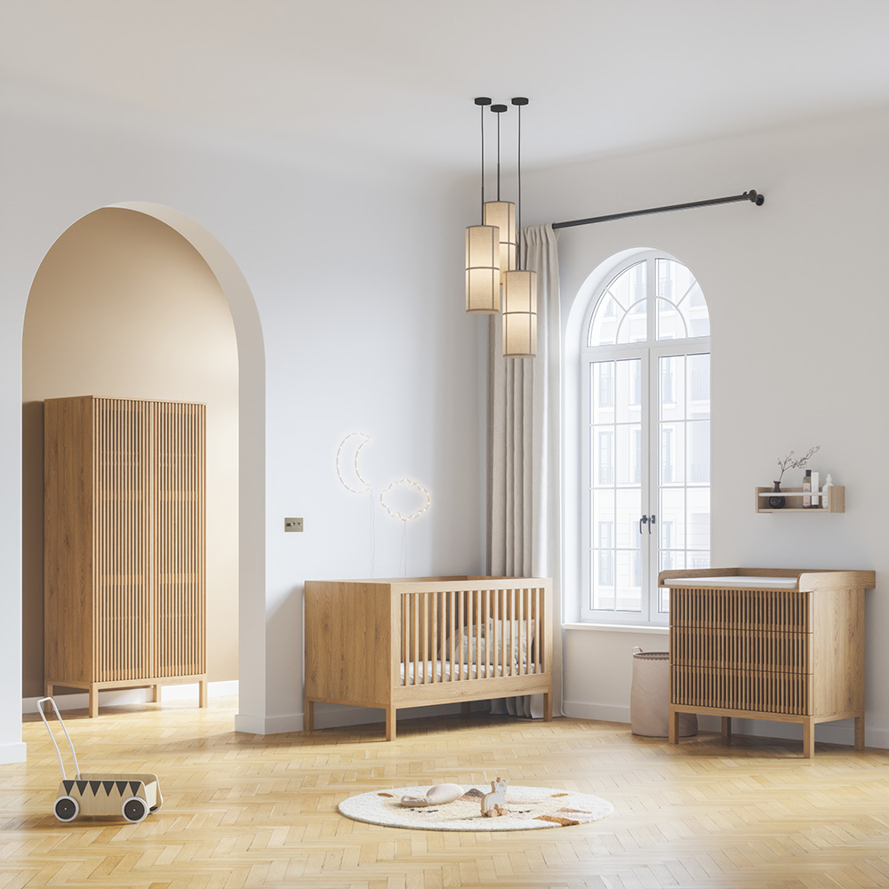 Petite Amélie Commode Japandi | Chêne naturel | Style scandinave épuré | Commode enfant robuste en bois | Design moderne et intemporel (Petite Amélie) - Image 11
