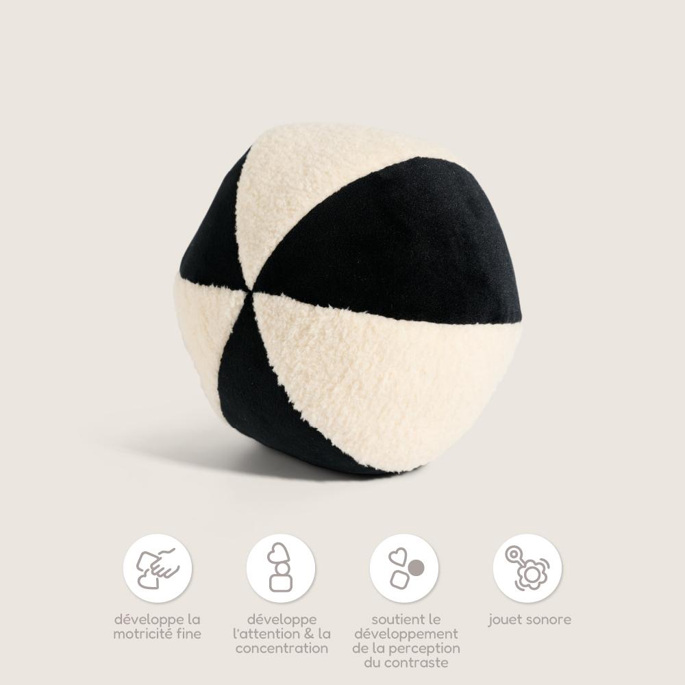 Petite Amélie | Coffret de jeux Montessori Play & Grow | Développement sensoriel | Noir et blanc | 0-3 mois | Kit d'éveil complet pour bébé (Petite Amélie) - Image 4