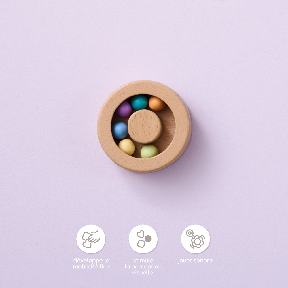 Petite Amélie | Coffret de jouets d'éveil Montessori | Bois certifié FSC et silicone | 7-9 mois | Kit sensoriel et motricité fine avec accessoires (Petite Amélie) - Image 6