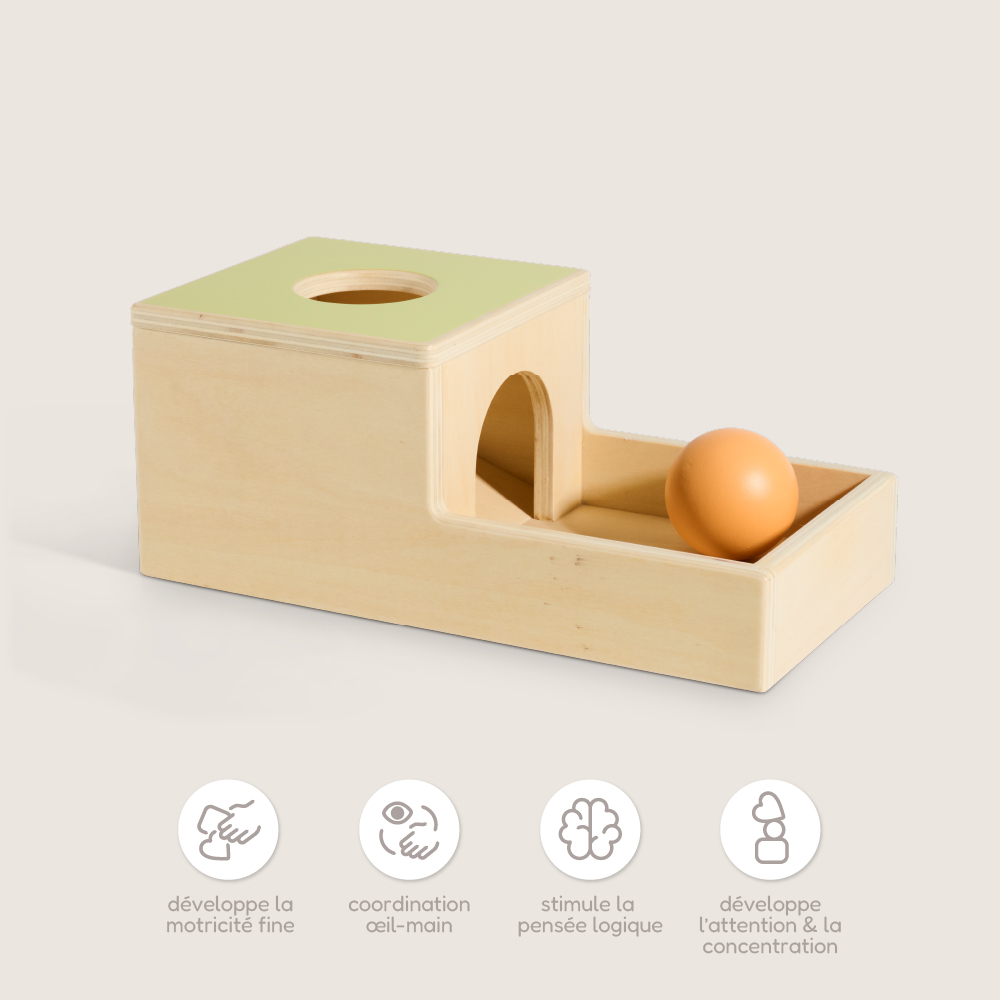Petite Amélie | Coffret de jouets d'éveil Montessori | Bois certifié FSC et silicone | 7-9 mois | Kit sensoriel et motricité fine avec accessoires (Petite Amélie) - Image 8