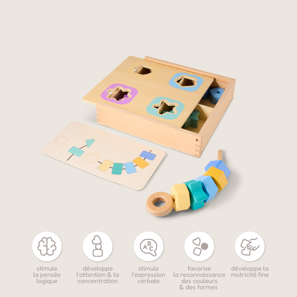 Petite Amélie | Coffret de jouets Montessori | Kit de jeu Play & Grow en bois certifié FSC | Éveil et motricité | 19-21 mois (Petite Amélie) - Image 4