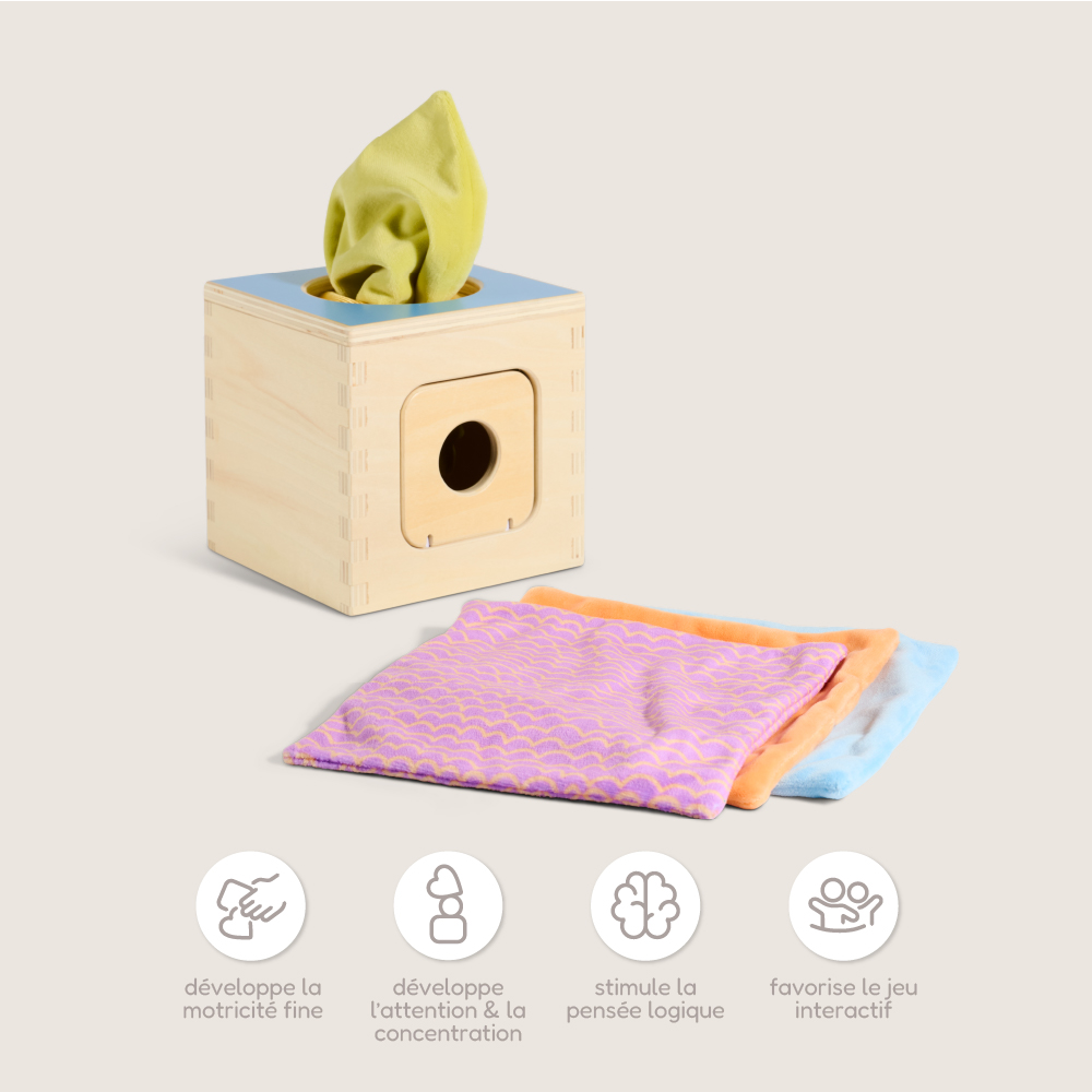 Petite Amélie Coffret de jouets Montessori | Play & Grow | Bois FSC et silicone | 10-12 mois | Kit d'éveil sensoriel pour bébé (Petite Amélie) - Image 7