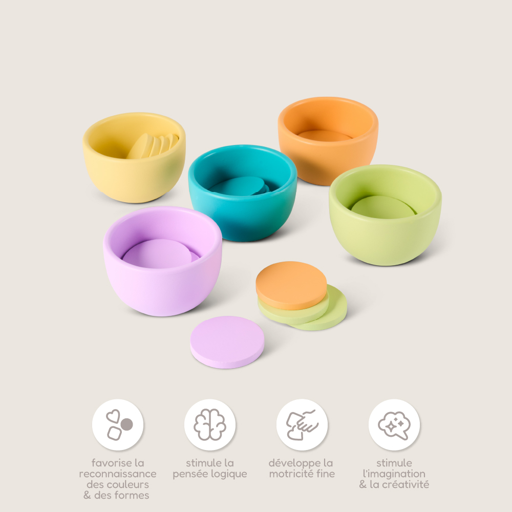 Petite Amélie Coffret de jouets Montessori | Kit de jeu d'éveil éducatif en bois certifié FSC | Apprentissage sensoriel | 13-15 mois (Petite Amélie) - Image 5