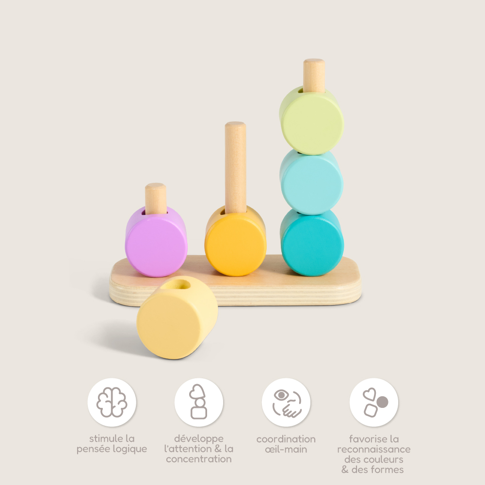 Petite Amélie Coffret de jouets Montessori | Kit de jeu d'éveil éducatif en bois certifié FSC | Apprentissage sensoriel | 13-15 mois (Petite Amélie) - Image 9