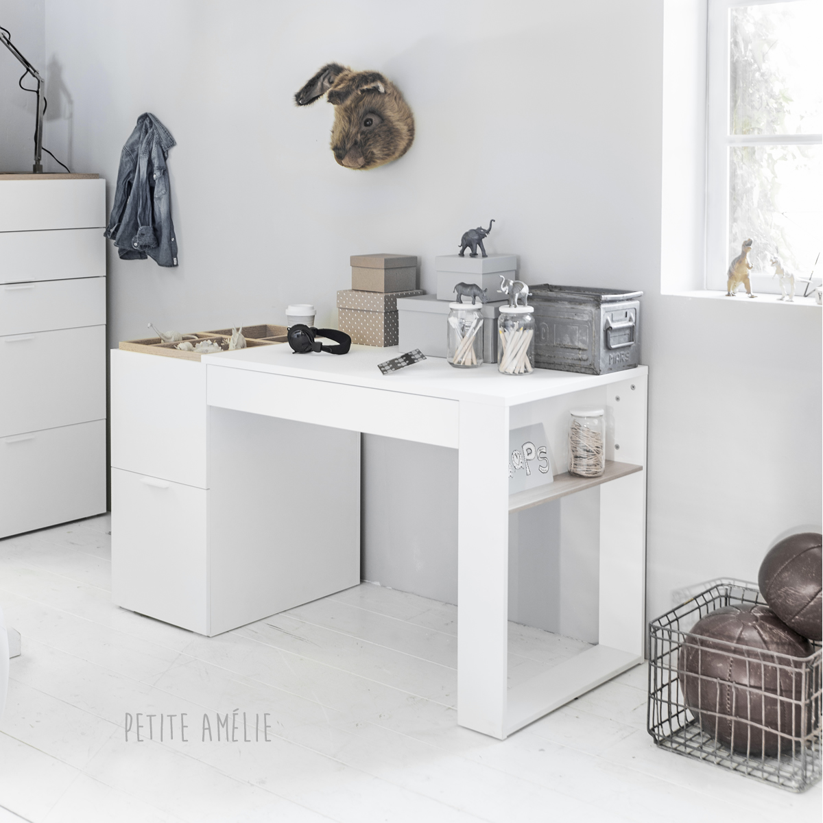 BUREAU ENFANT BLANC “JUNIOR”