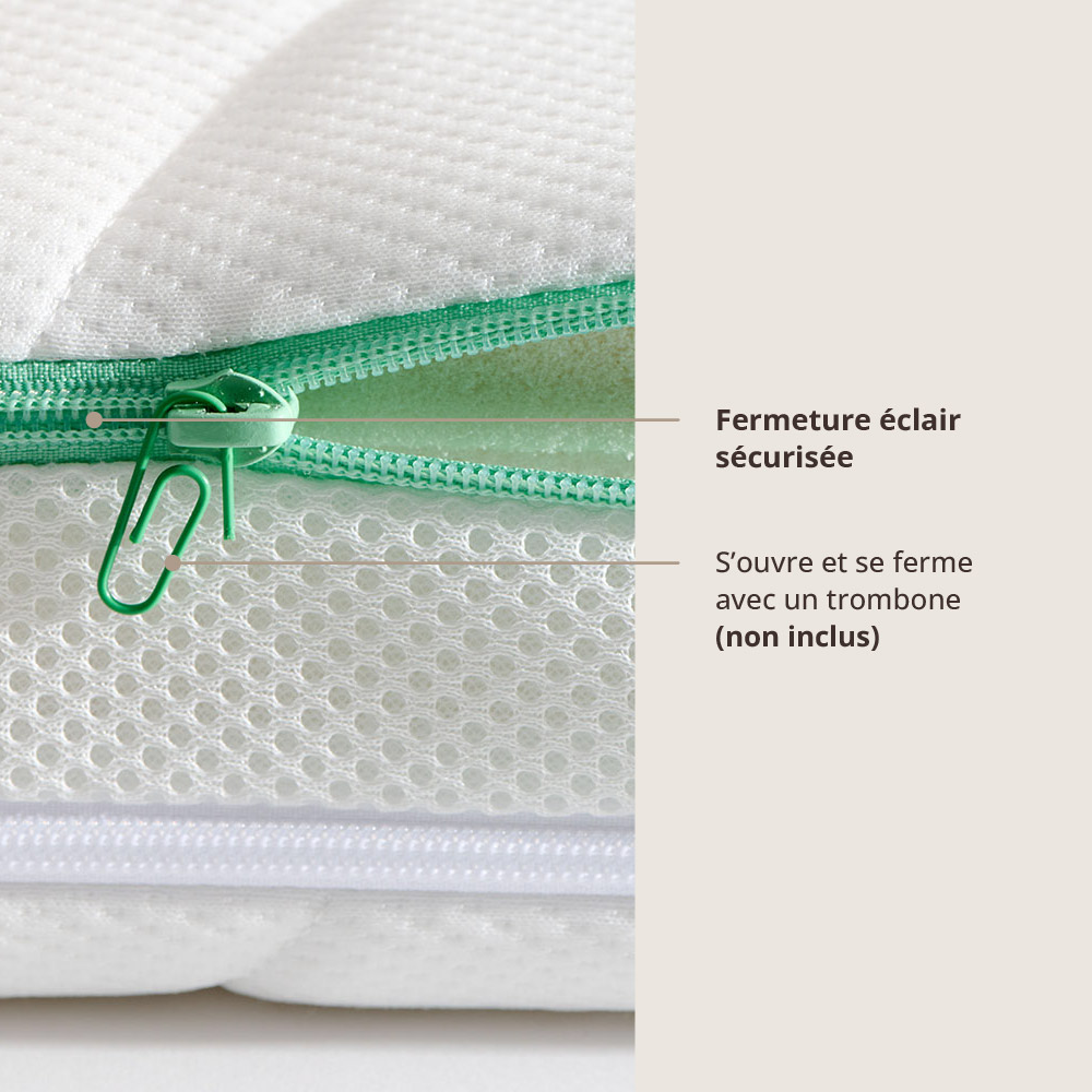 Petite Amélie | Matelas enfant Pura premium en latex | Housse lavable antibactérienne | 70x140 cm | Mousse recyclée et respirante (Petite Amélie) - Image 6