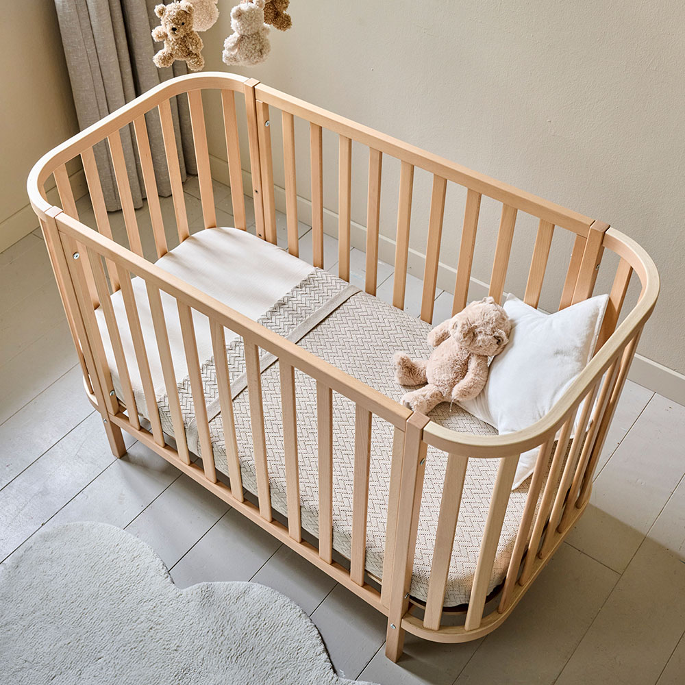 Lit Bébé Ovale «Cocoon» | 60 X 120 Cm | Naturel (Petite Amélie) - Image 6