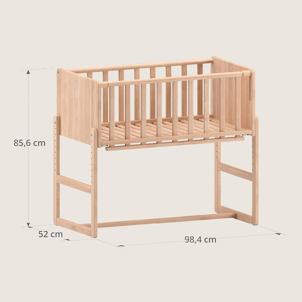 Lit Cododo / Berceau 2 En 1 «Nuage» | Naturel (Petite Amélie) - Image 7