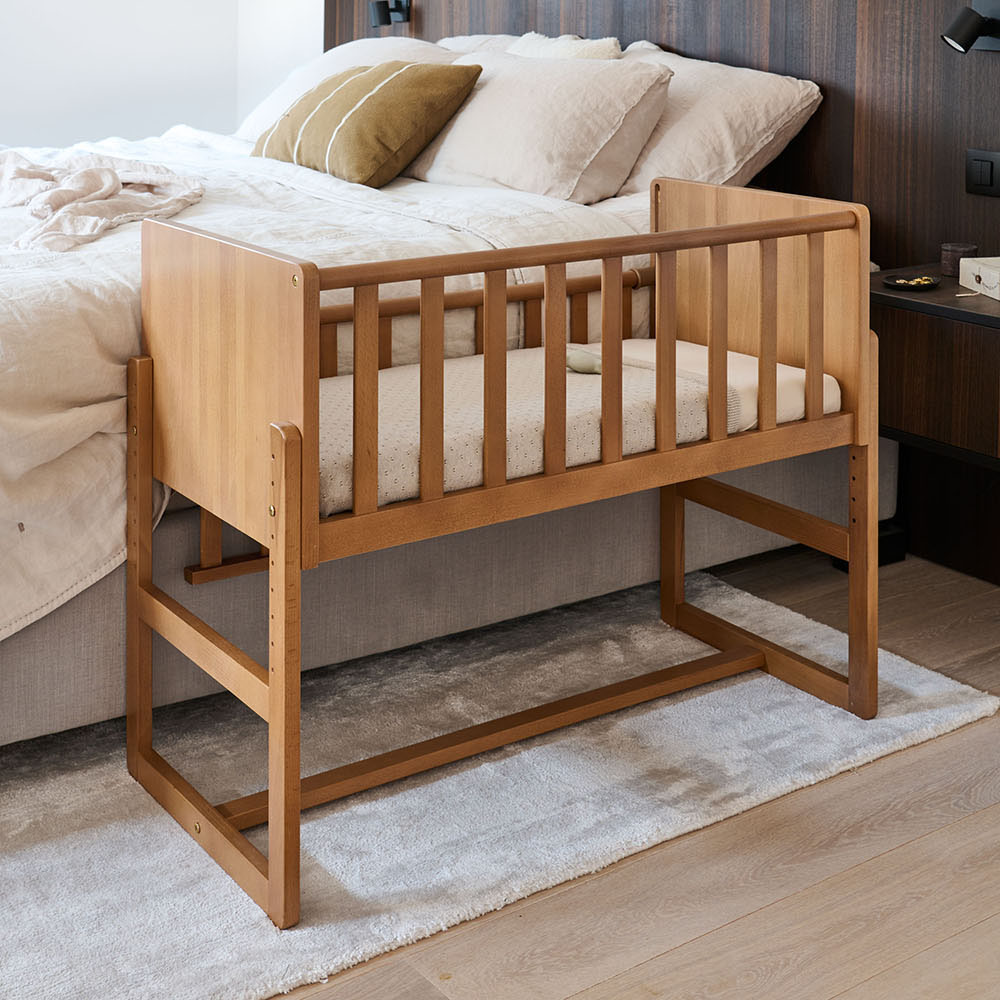 2 en 1 Berceau Cododo Bébé avec Matelas Hauteur Réglables