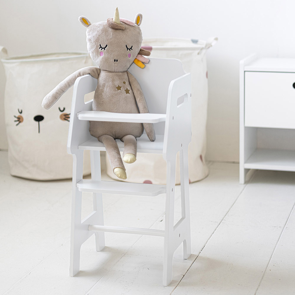 Chaise haute pour poupée Colombe - Blanc