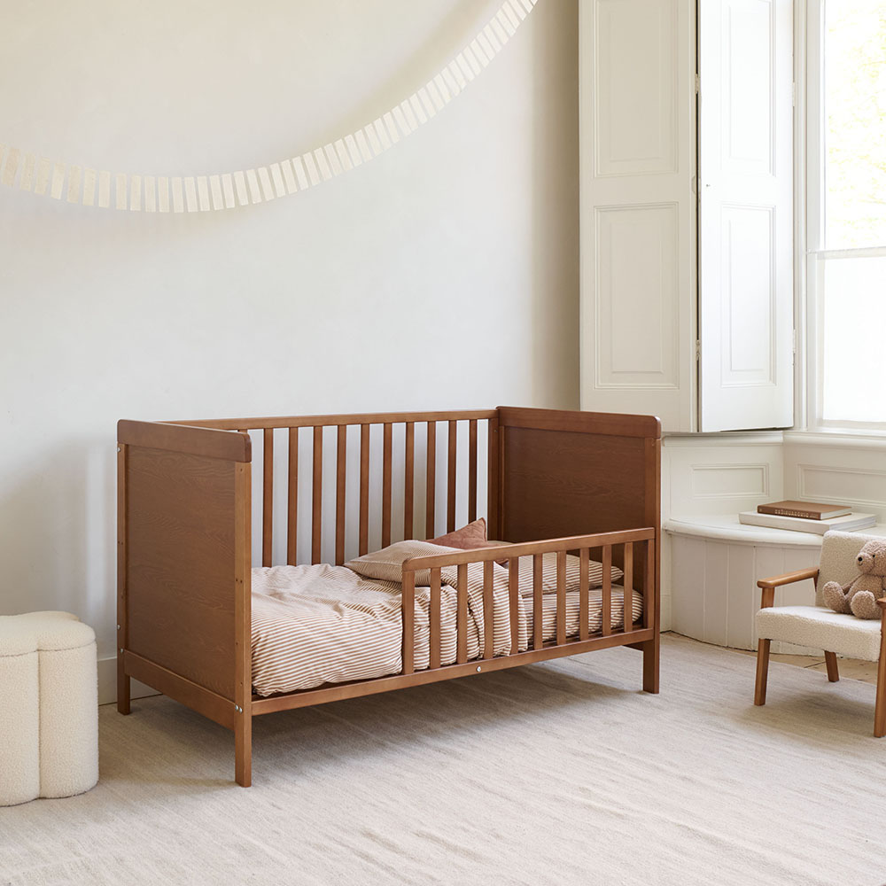 Lit Bébé Évolutif «Nuage» | 70 X 140 Cm | Noyer (Petite Amélie) - Image 1