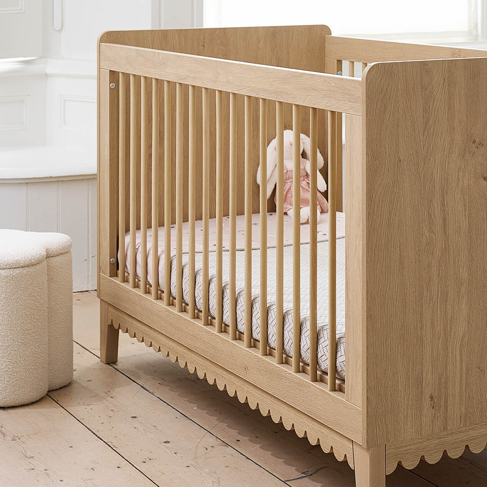 Petite Amélie | Lit bébé évolutif Cannelle | Bois chêne et hêtre | 70x140 cm (Petite Amélie) - Image 4