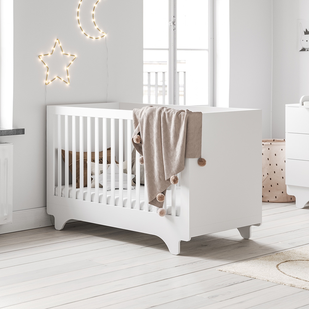 Lit bébé Halula 70x140 cm-blanc Moderne - Emob