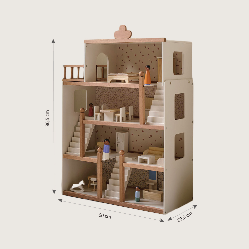Flever Maison De Poupée Miniature à Faire Soi-même Avec Meubles Pou Cadeau Romantique De Saint Valentin Blossom Stories Amz B0b