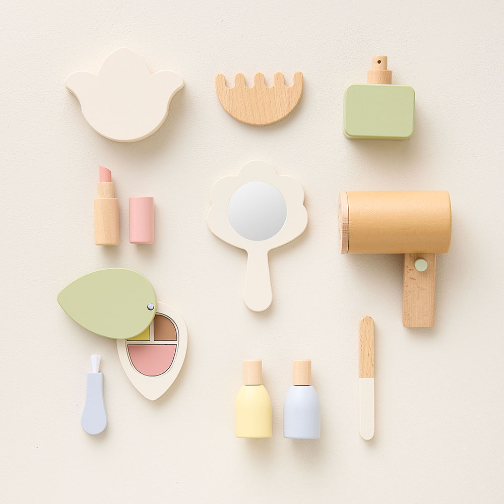 Trousse de maquillage en bois «Kit de beauté d'Amélie»