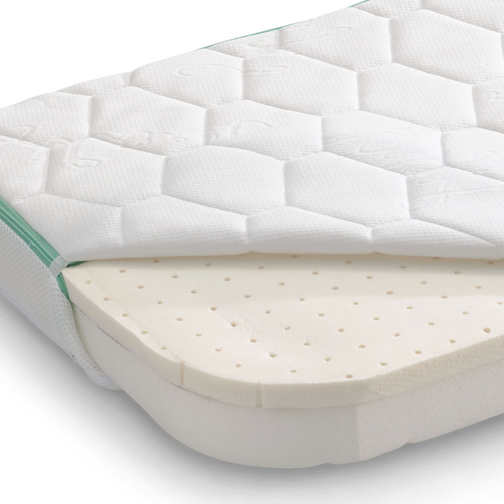 Matelas Ovale Pour Berceau/poussette - Double Face Aloe Vera Et 3D - Lavable - 70x30x5 Cm - Pekitas