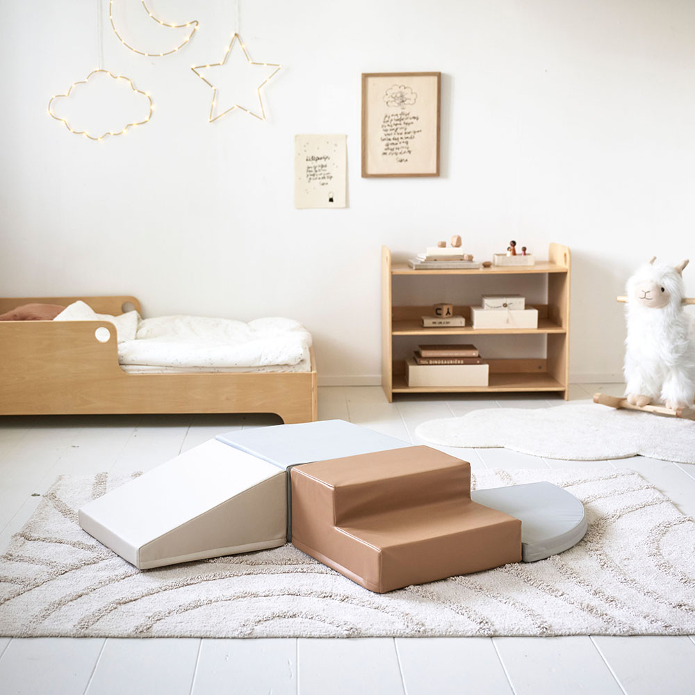 Petite Amélie | Blocs de construction en mousse | Set de 4 pièces | Mousse robuste et cuir PU | Jouets de motricité pour chambre d'enfant (Petite Amélie) - Image 4