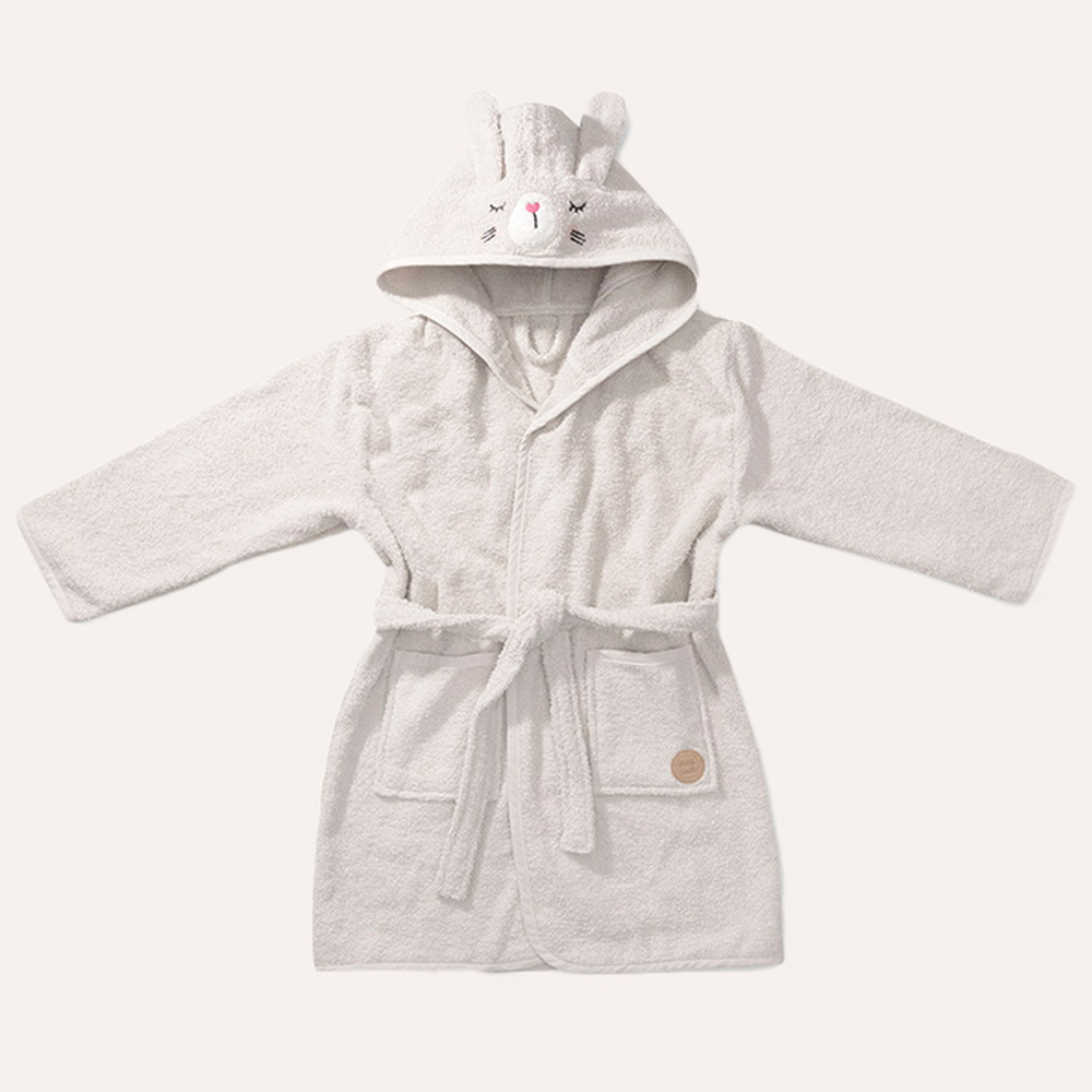 PEIGNOIR BÉBÉ LAPIN «LAPI» | 80 - 86 CM | 1 - 2 ANS | BEIGE