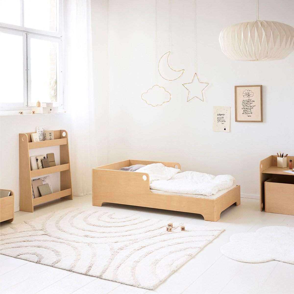 Bibliothèque Montessori «Ellipse» | Naturel (Petite Amélie) - Image 1