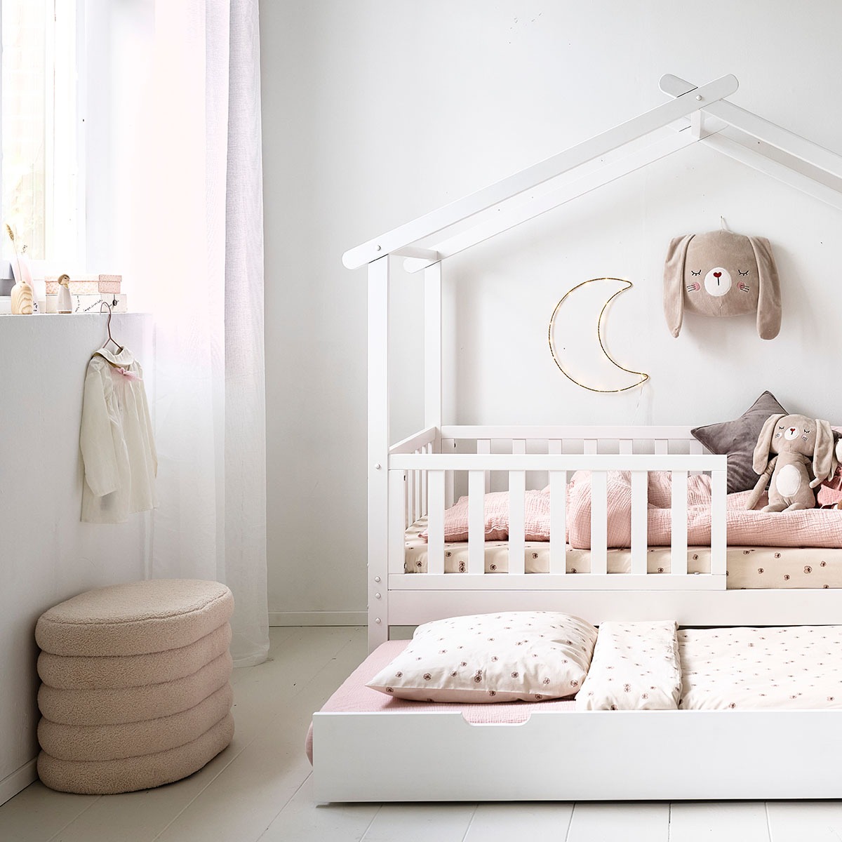 Petite Amélie | Pouf de rangement | Teddy | Marron clair | 30 litres | Pour enfant 3-7 ans (Petite Amélie) - Image 5
