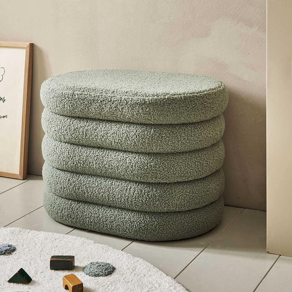 POUF DE RANGEMENT | «TED» | VERT