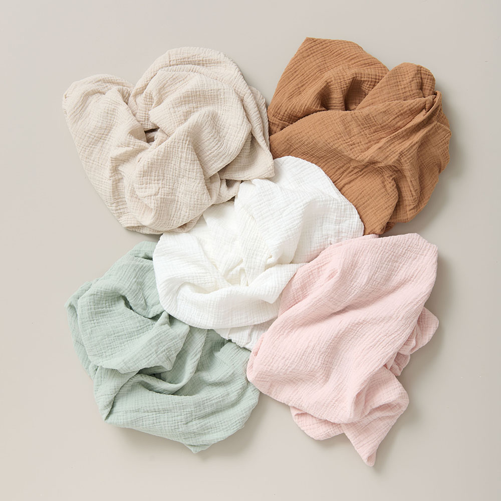 Housse De Matelas À Langer En Gaze De Coton - Beige (Petite Amélie) - Image 2